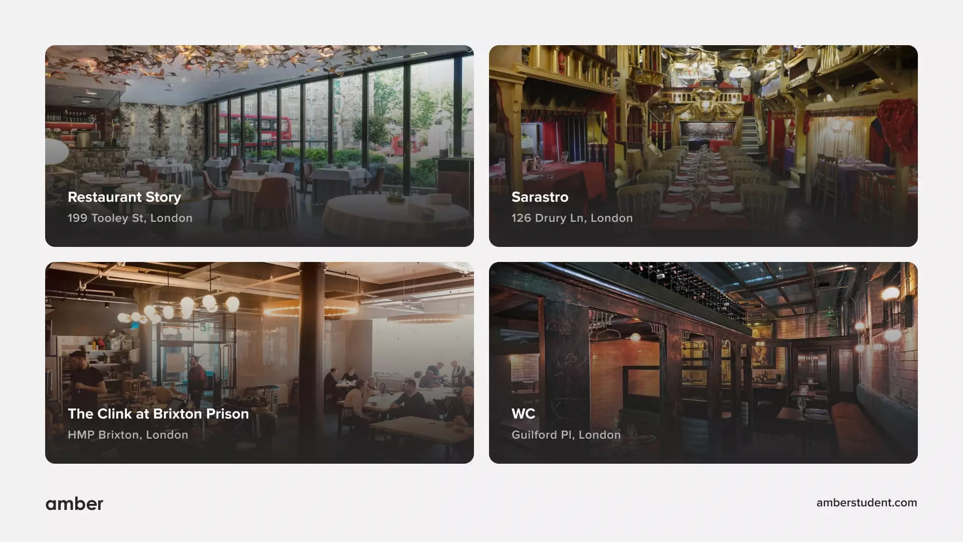 20 Unique & Quirky Restaurants in London Amber Amber